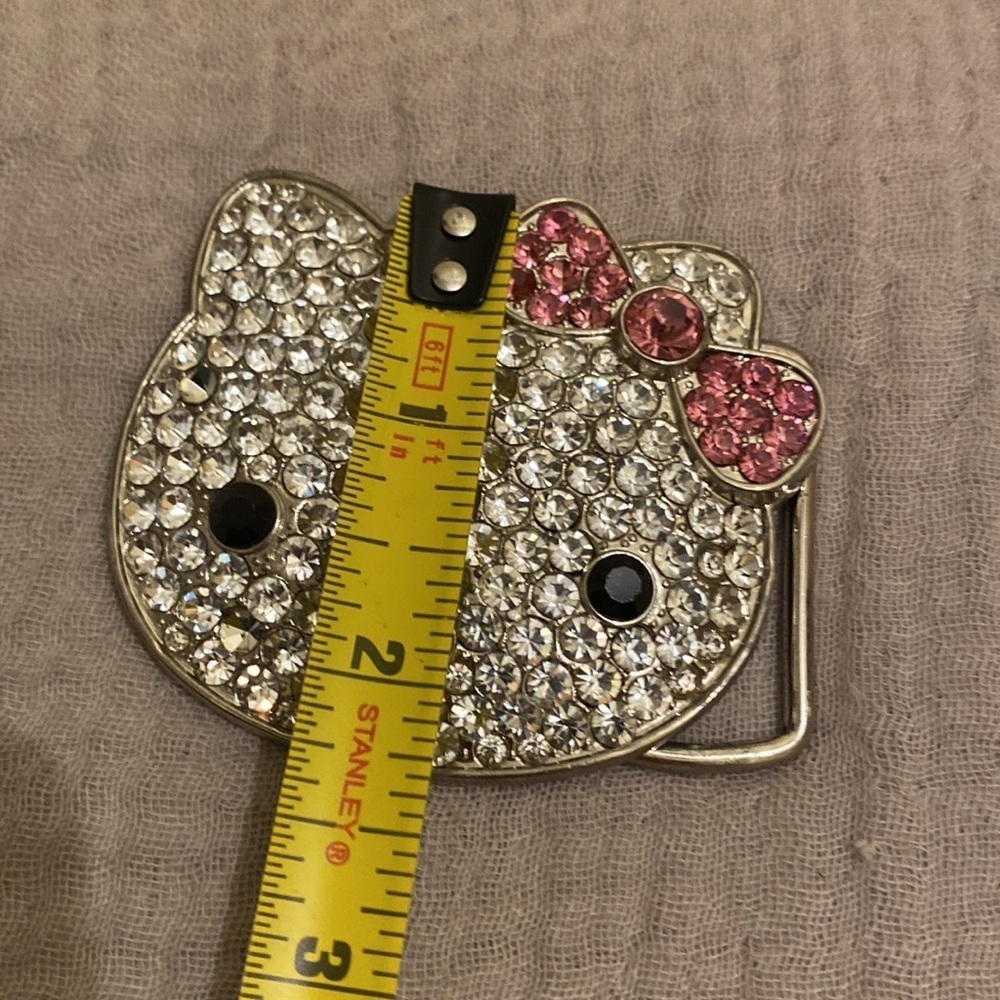 Hello Kitty Rhinestone BELT BUCKLE. - Picture 5 of 8